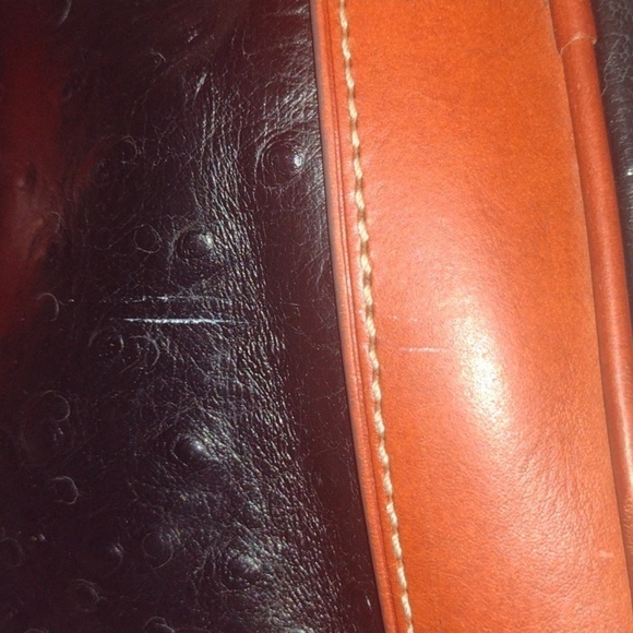 Dooney & Bourke Black Ostrich Zip Zip Satchel - Picture 9 of 16